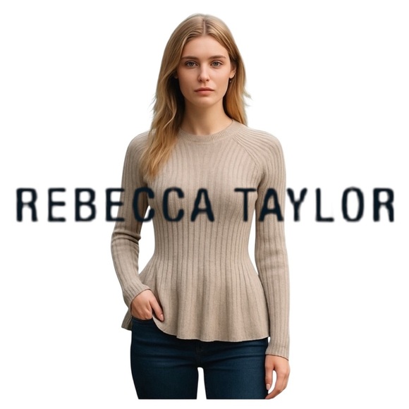 Rebecca Taylor Women's Wool/Cashmere Pullover Sweater. Gray. XS - Picture 1 of 8